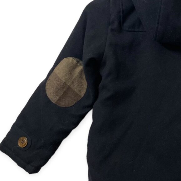 F.o.g London Fog kids black hooded duffle coat 6X - Picture 5 of 10